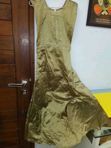 Vintage Gold Sleeveless Dress