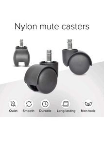 Heavy Duty Pin Type Nylon Office Chair Wheels