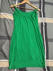 Green Mini Slip Dress
