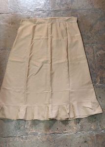 Vintage Pleated Beige Petticoat