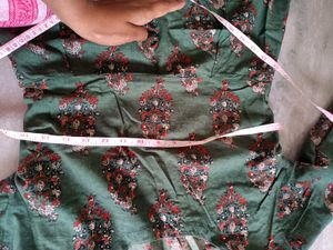 Green Printed Kurta set