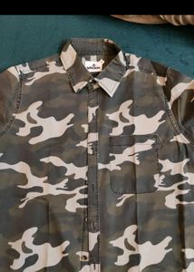 Wrogn Original Camouflage Men Shirt