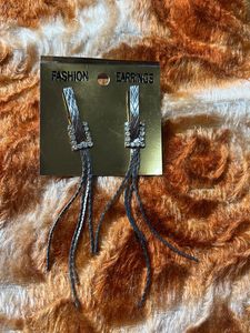 Sparking Sliver Tassel Earings