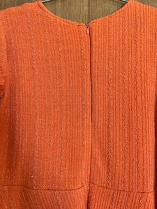 Coral Color Party Wear Gown