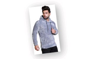 ✨Men’s Grey Wool Hoodie | Ultra-Soft ❄️