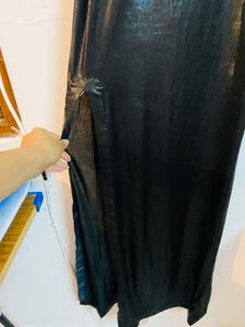 Black Slit Dress