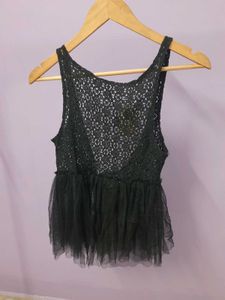 Black Net Top