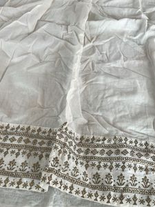 Cotton Off White Dupatta