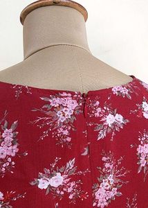 Rust Red Flare Dress