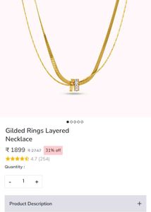 palmonas Layered Rings Necklace