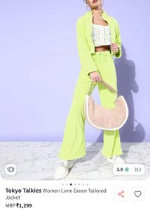 TOKYO TAKIES Lime Green Tailored Jacket