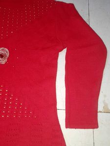 Red Knit Sweater
