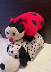 Baby Dog Foldable Cushion Pillow Soft Toys