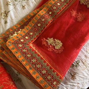 Exclusive Designer  lahanga Red size 40