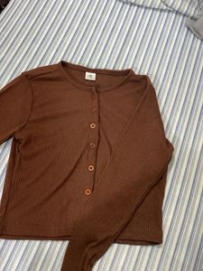 Coffee Brown Full sleeve Top