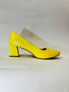 Holographic Lemon Colour Heel's For Women