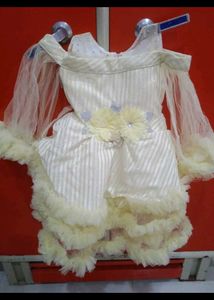 Ruffled Tulle Party Dress