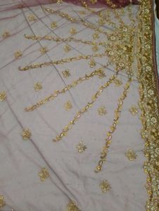 Elegant Purple Embroidered Saree with blouse