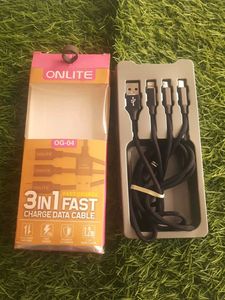 Onlite 3-in-1 Charge Data Cable