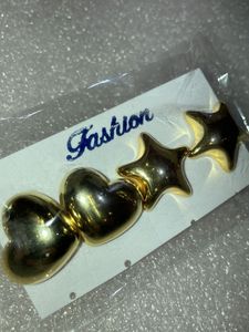 Heart &amp; Star stud earring