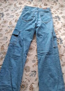 Light Blue Cargo Jeans