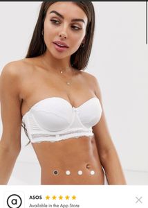 Dorina Imported Pushup White Lace Bra -