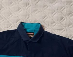 Stylish Navy &amp; Blue Patterned Shirt