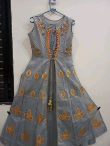 Beautiful Grey Gown With Jacket