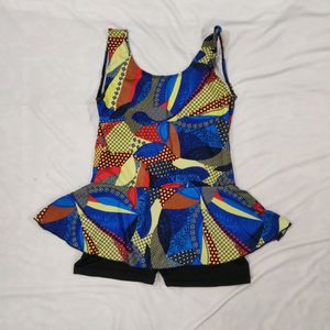 Multicolored Padded Swimsuit