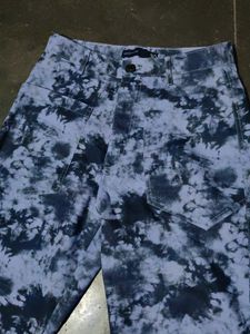 Tie-Dye Denim Pants