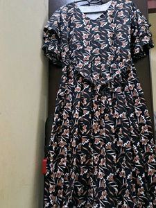 Print Dress Black