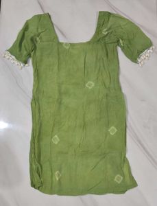 Green Short Kurti