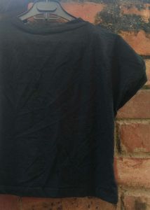 Cute Black Crop Tshirt