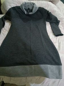 Grey Woolen Kurta For Women