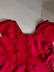 Maroon Gown For Party Wear