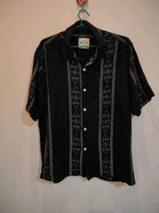 Cool Black Patterned Shirt For 16 Year