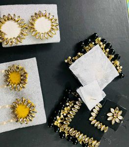 Hand Made 3 pair Combo Earrings