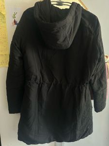 Two Way Parka Jacket With Cinched Waist