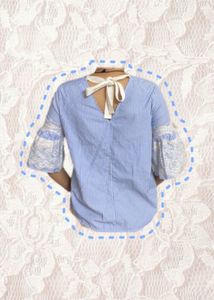 Blue White Stripped Top