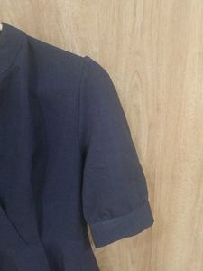 Navy Blue Fit &amp; Flare Dr