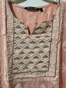Coral Butter Pink Kurtha