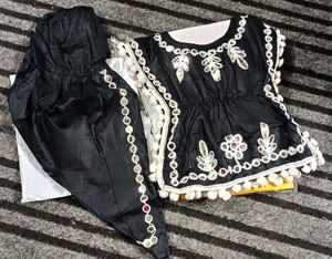 New Unused Fancy Girls Top &amp; Dhoti Set