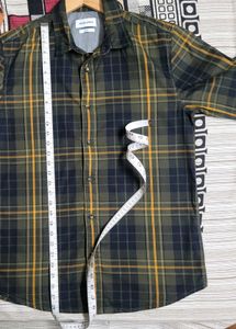 Jack &amp; jones Olive Green Plaid Shirt