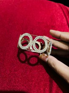 Sparkling Circle Cuff Bracelet