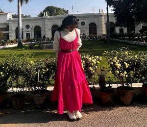 Pink Tiered Maxi Dress(Without Inner)