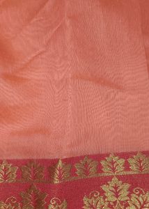 Brand New Peach Color Saree