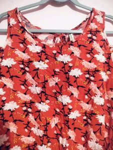 Red Off-shoulder Top
