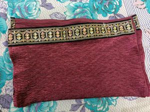 Maroon Embellished Kurta