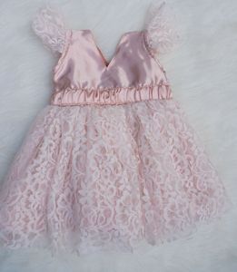 Cute Pink Lace Baby Dress