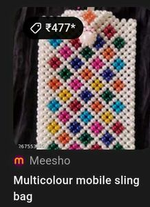 Multicolour Mobile Sling Bag